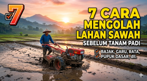 Cara Mengolah Lahan Sawah Sebelum Tanam Padi