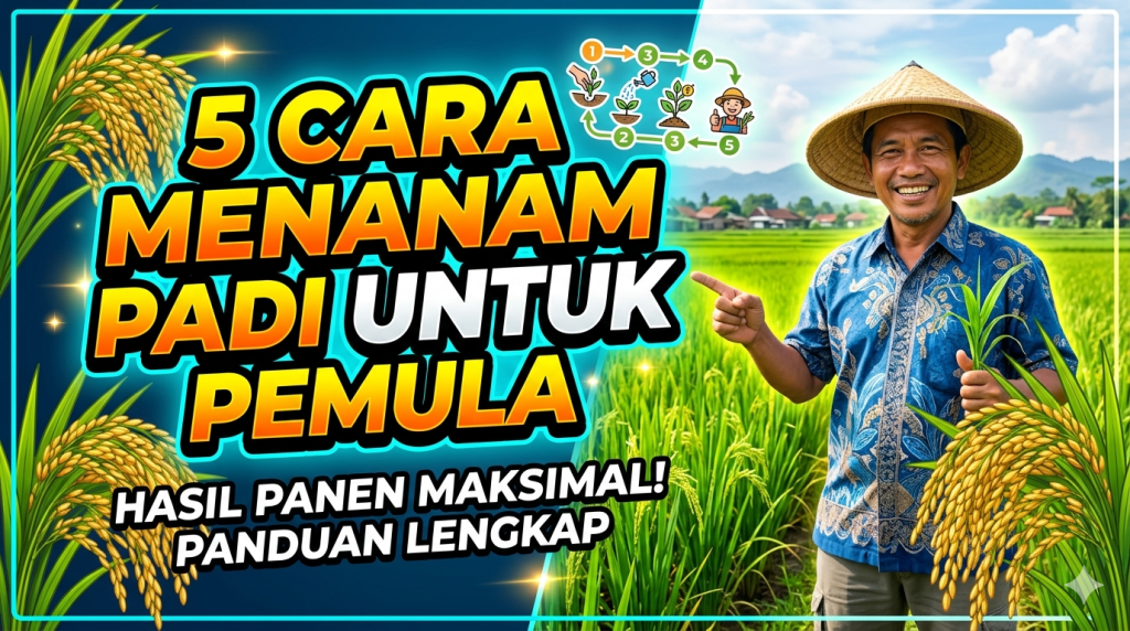 Cara Menanam Padi untuk Pemula agar Hasil Panen Maksimal